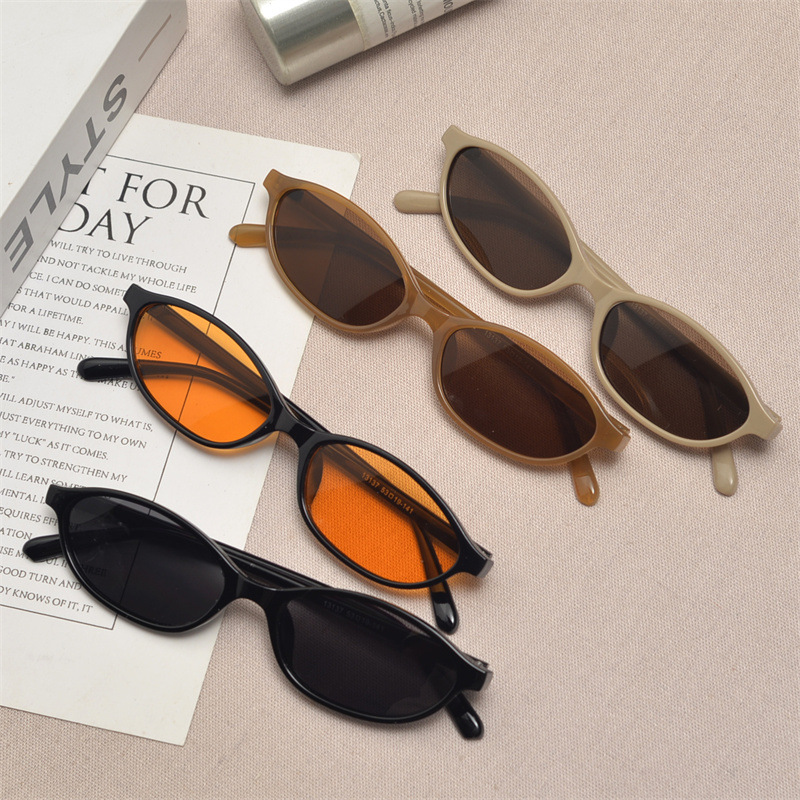 Sunglasses Cat Eye - 여성용 새로운 레트로 타원형 고양이 눈