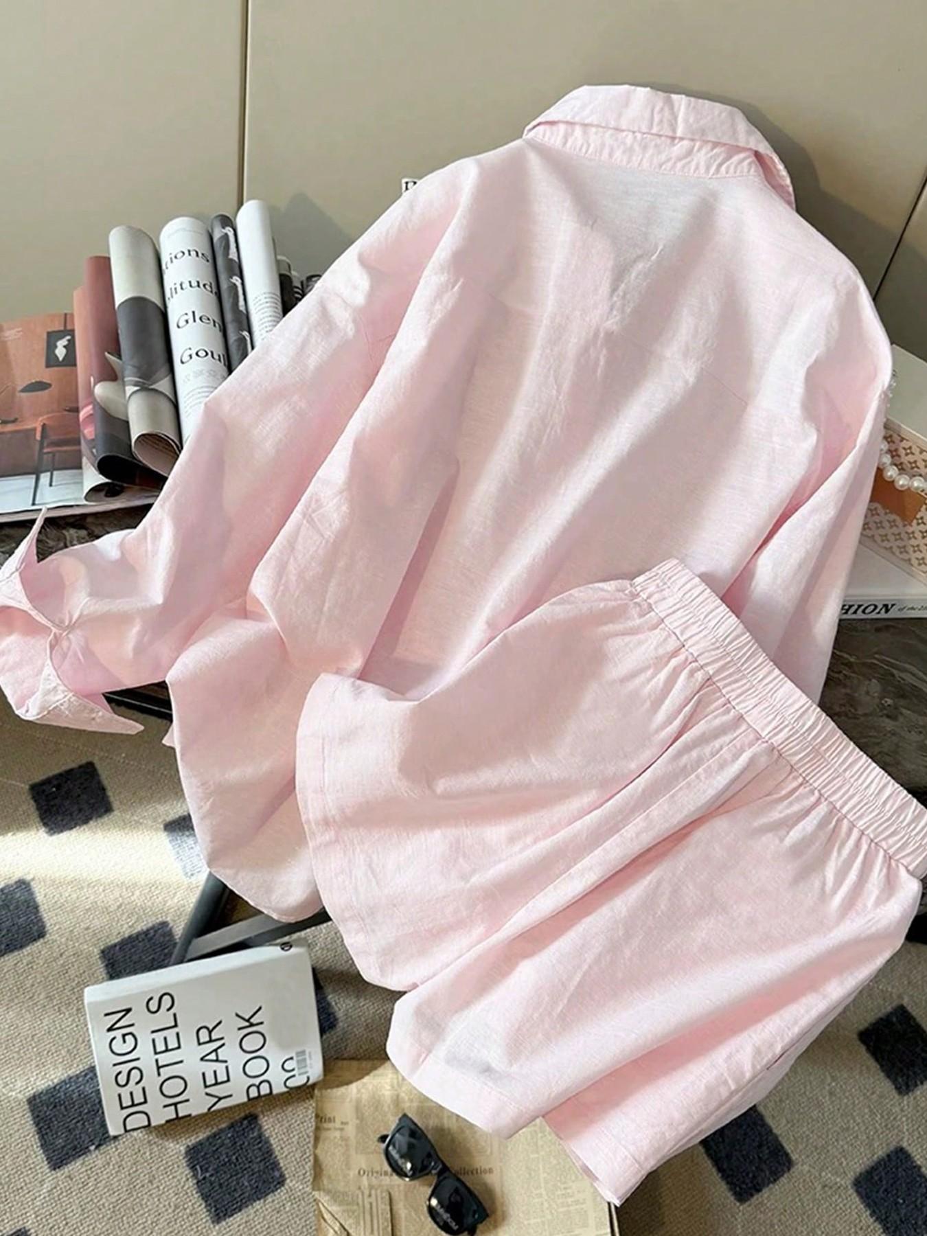 여성 루즈핏 카라 가디건, 엘라스틱 허리 반바지 세트, - Blouse Off Shoulder 리뷰 및 가격