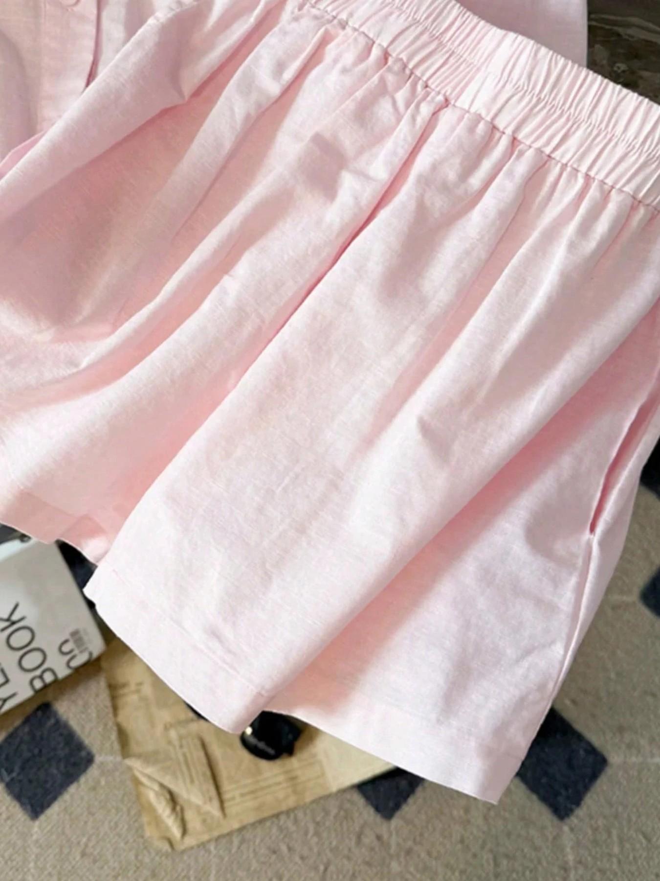 여성 루즈핏 카라 가디건, 엘라스틱 허리 반바지 세트, - Blouse Off Shoulder 리뷰 및 가격
