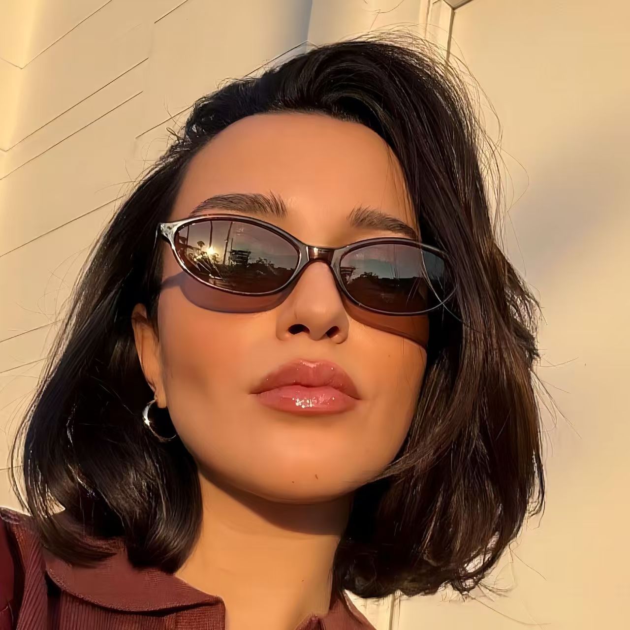 빈티지 작은 고양이 눈 선글라스 새로운 레오파드 블랙  - Sunglasses Cat Eye 리뷰 및 가격