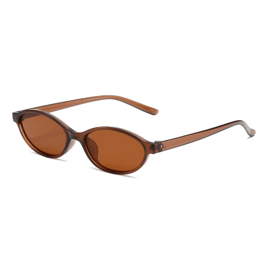 패션 타원형 간단한 문학 선글라스 여성 레트로 작은 프 - Sunglasses Cat Eye 리뷰 및 가격