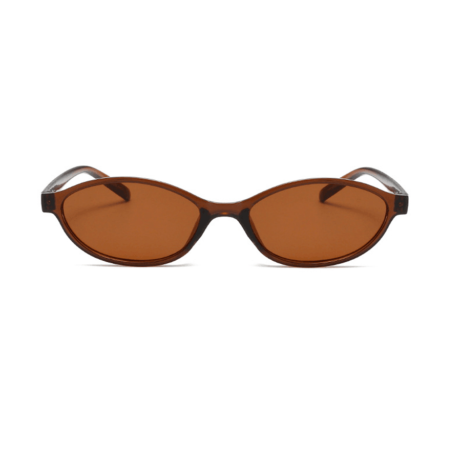패션 타원형 간단한 문학 선글라스 여성 레트로 작은 프 - Sunglasses Cat Eye 리뷰 및 가격