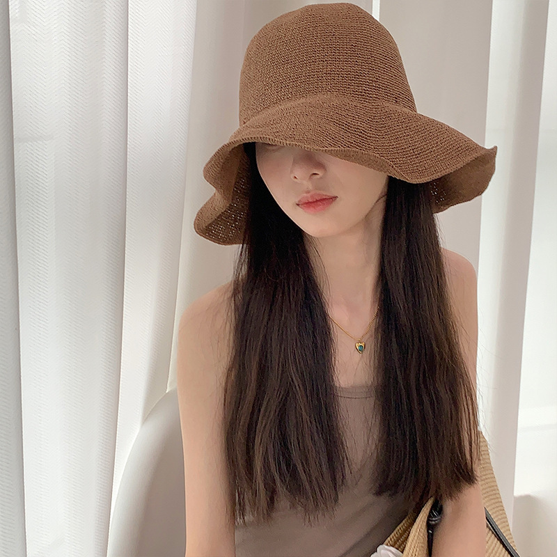2025년 신상 종이 빨대 햇빛 가리개 여성용 챙넓은  - Hat Floppy Wide 리뷰 및 가격