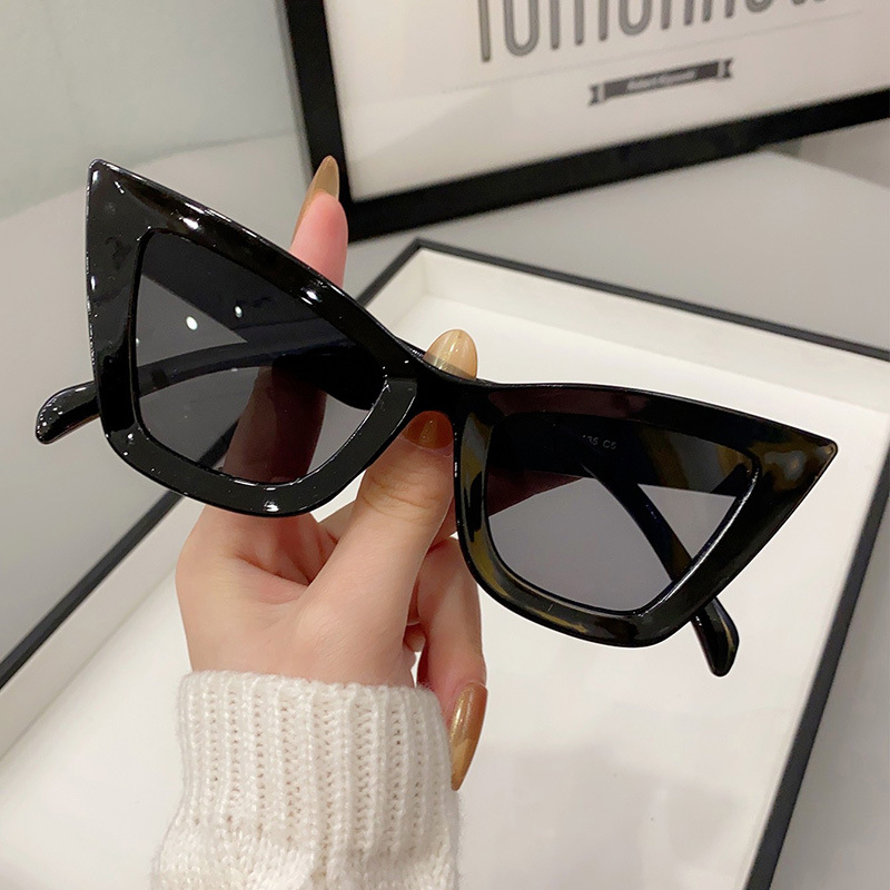 새로운 빅 프레임 빈티지 스퀘어 선글라스 여성 남성 고 - Sunglasses Cat Eye 리뷰 및 가격
