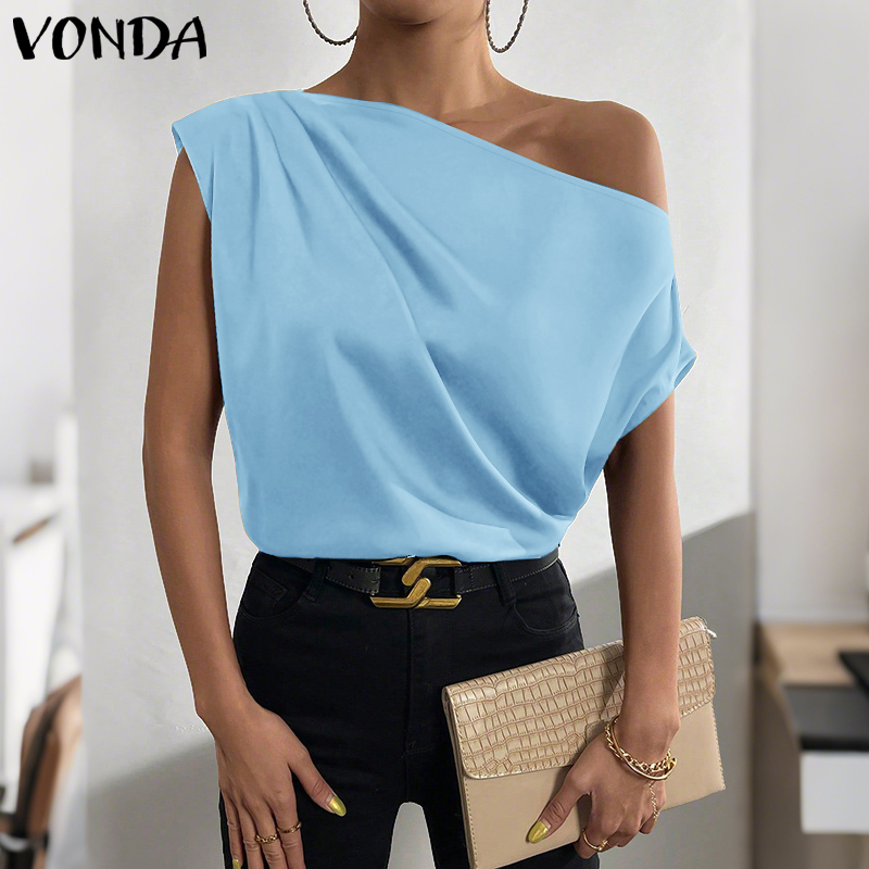 플러스 사이즈 5XL VONDA 여성 블라우스 2026 - Blouse Off Shoulder 리뷰 및 가격