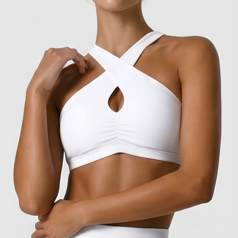 여성 소프트 스포츠 속옷 솔리드 컬러 하이 임팩트 짐  - Crop Top Crochet 리뷰 및 가격
