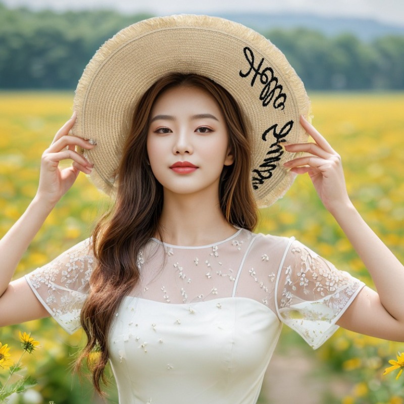 여성용 여름 플로피 비치 모자 1개, 신부 파티 독신  - Hat Floppy Wide 리뷰 및 가격